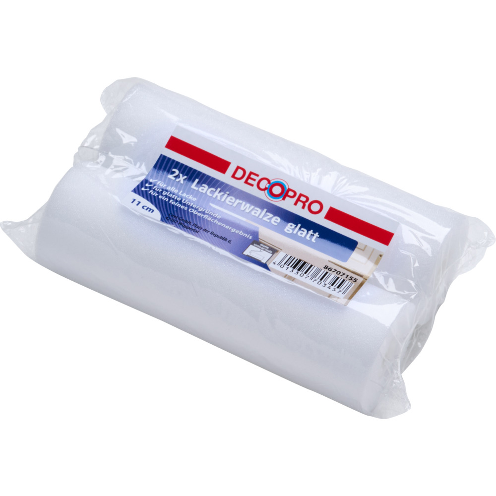 DECOPRO Lackierwalzen-Set 2 St&uuml;ck, 11 cm gerade image number 1