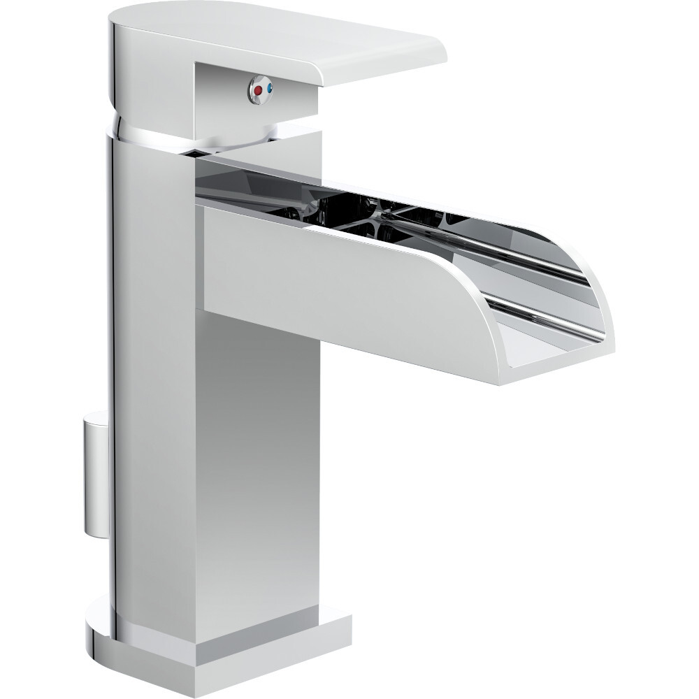 Waschtischarmatur IDROVIA, verchromt, mit Schwallauslauf
