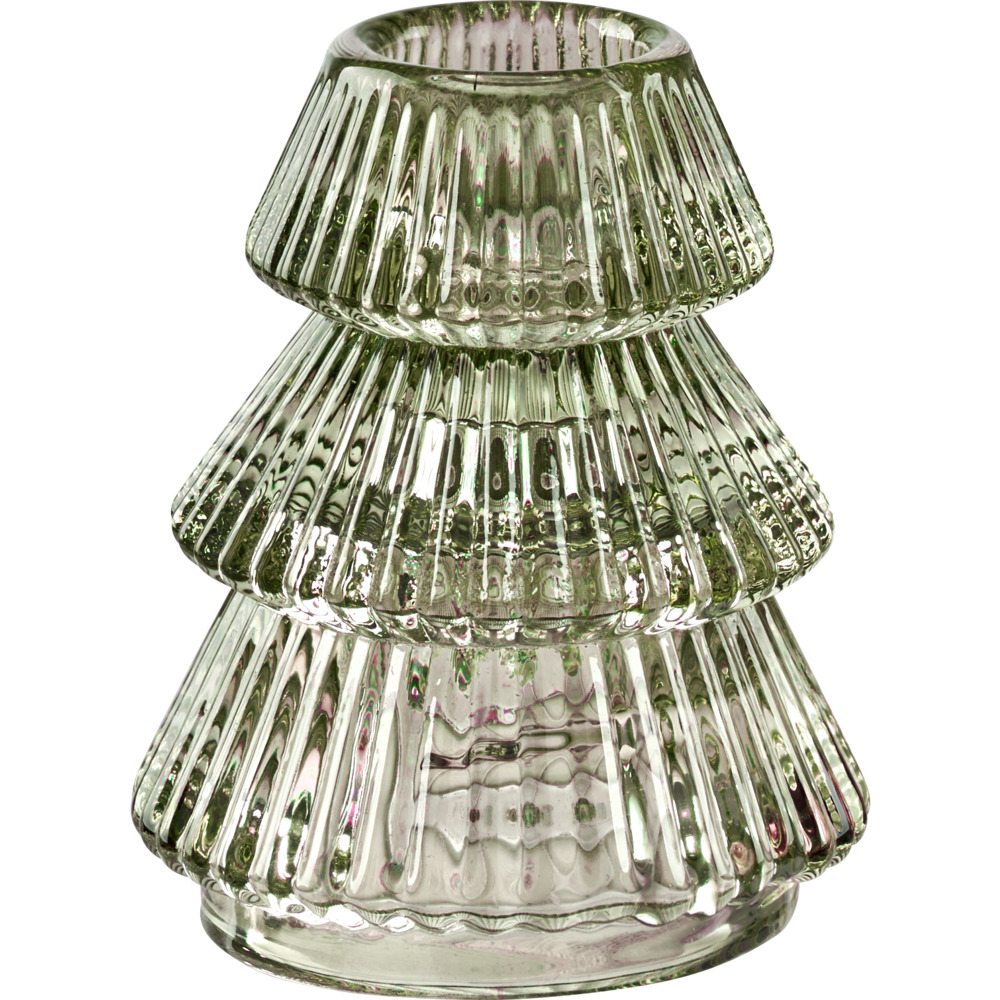 Kerzenhalter f&uuml;r Spitzkerzen aus Glas, 3-fach sortiert image number 2