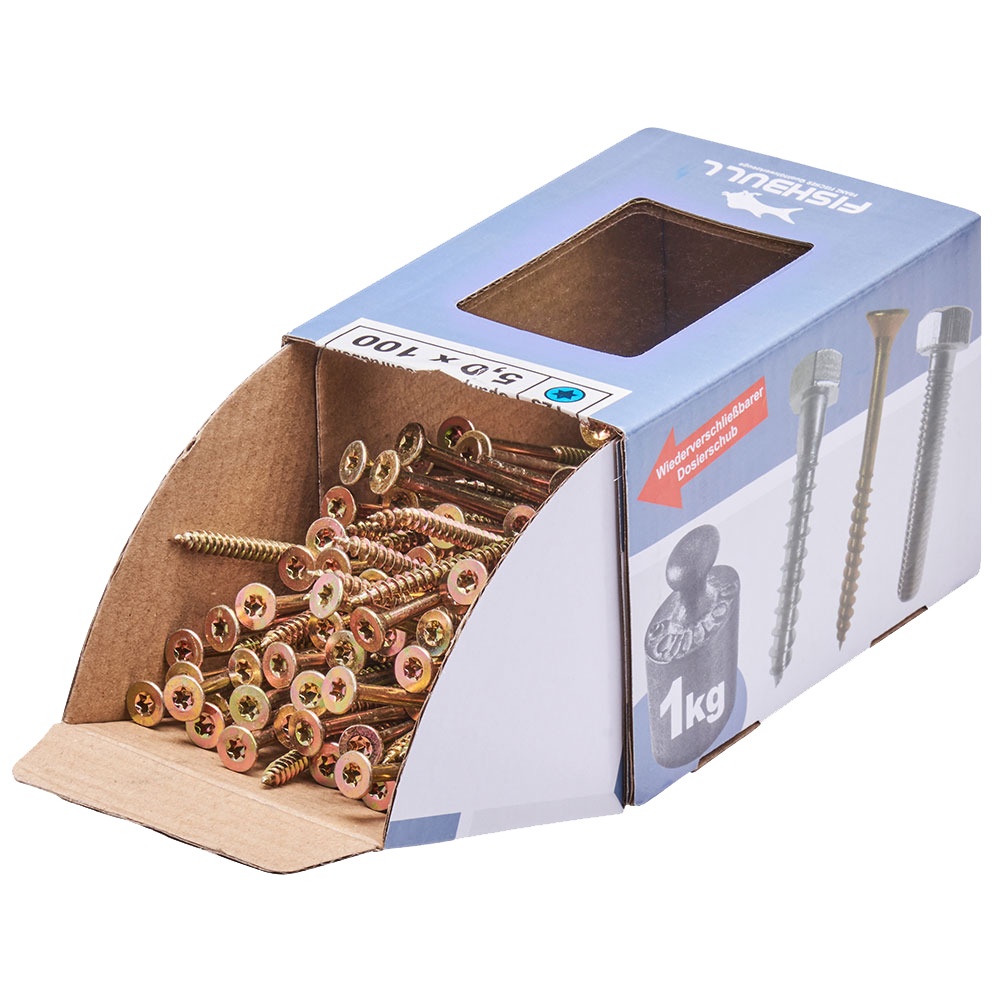 Spanplattenschraube 5,0x100 mm IVZ 1kg FISHBULL-Pack Senkkopf Teilgewinde image number 3