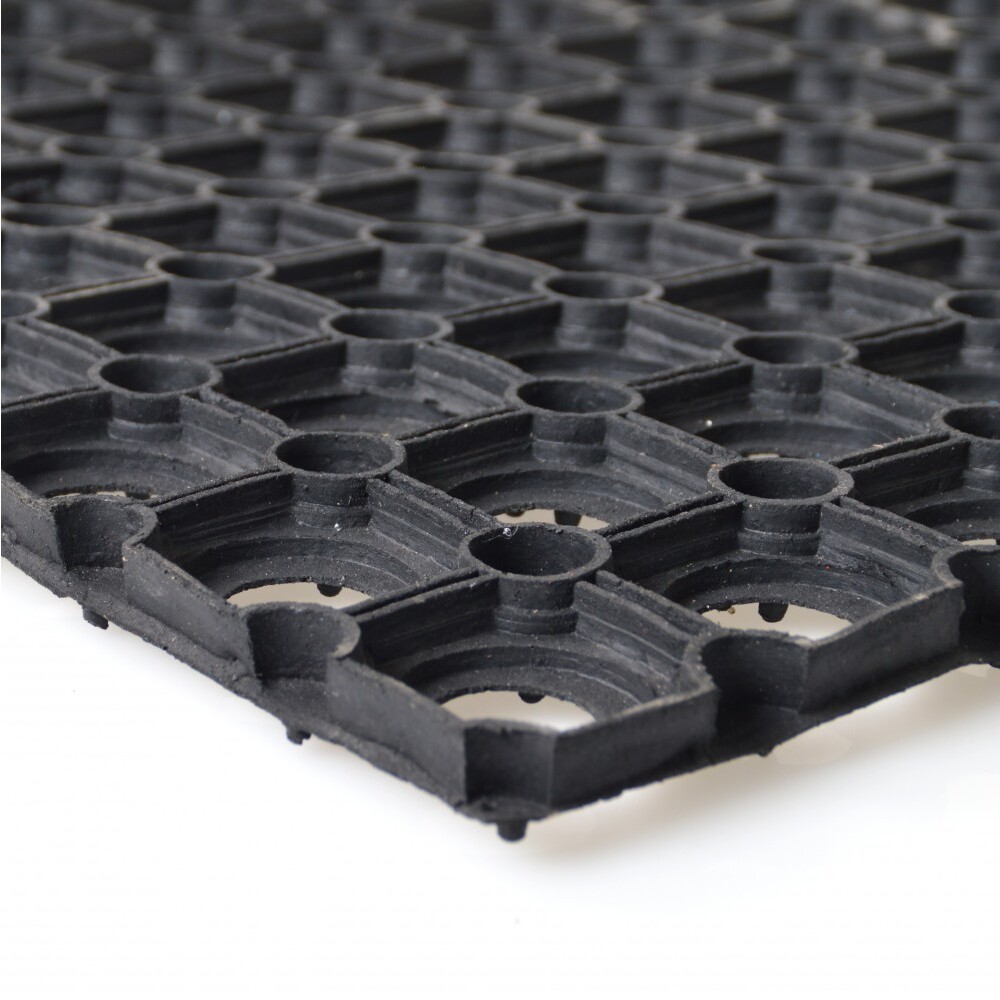 Fu&szlig;matte aus Gummi 60 x 40 cm, Ringform image number 2