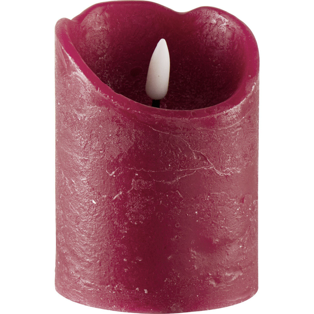 LED-Echtwachskerze Rustic &Oslash; 7,5 x 10 cm mit Timer image number 2