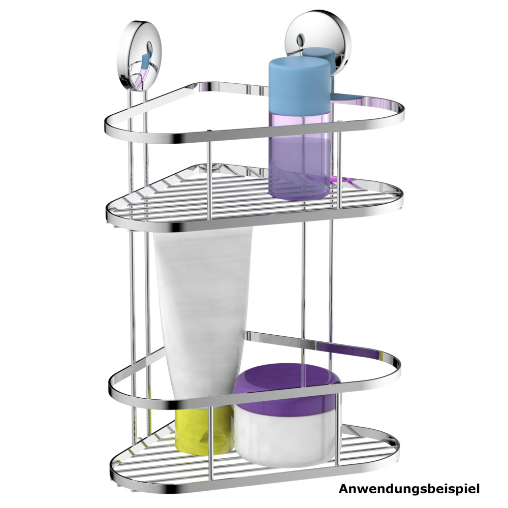 Dusch-Eckablage 2 Etagen 220 x 340 x 180 mm image number 2