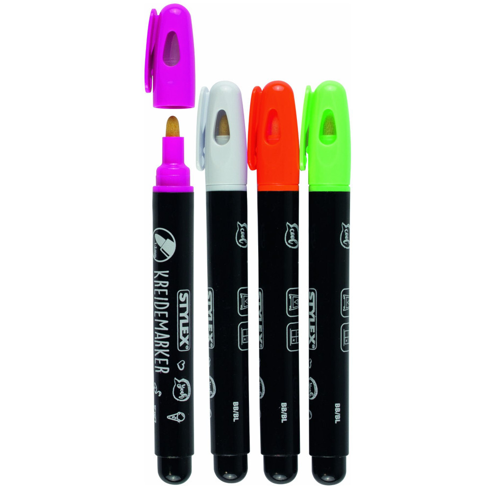 Kreidemarker 4 St&uuml;ck, Strichst&auml;rke 1-3 mm image number 1