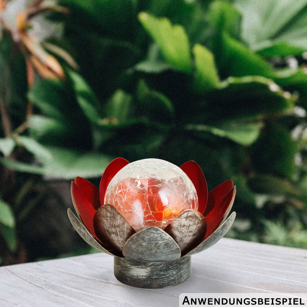 LED-Solar-Lotusblume &Oslash; 15 x 10 cm image number 4