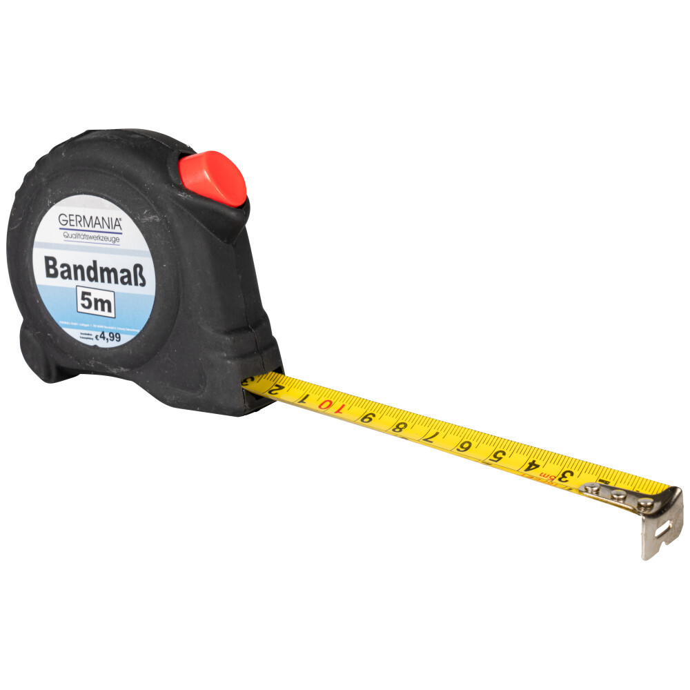 Ma&szlig;band 5m Metall Autostop Softgrip