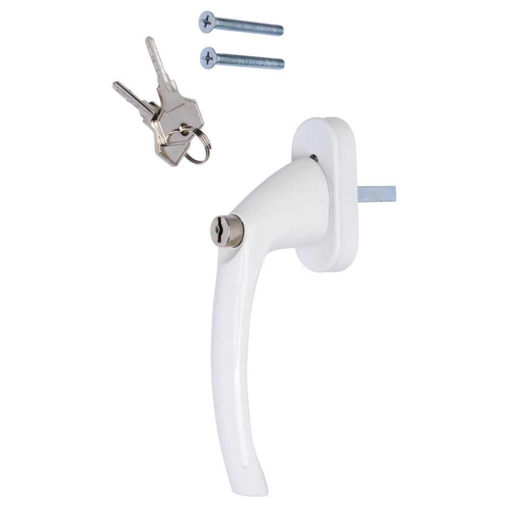 FISHBULL Fenstergriff abschlie&szlig;bar wei&szlig;