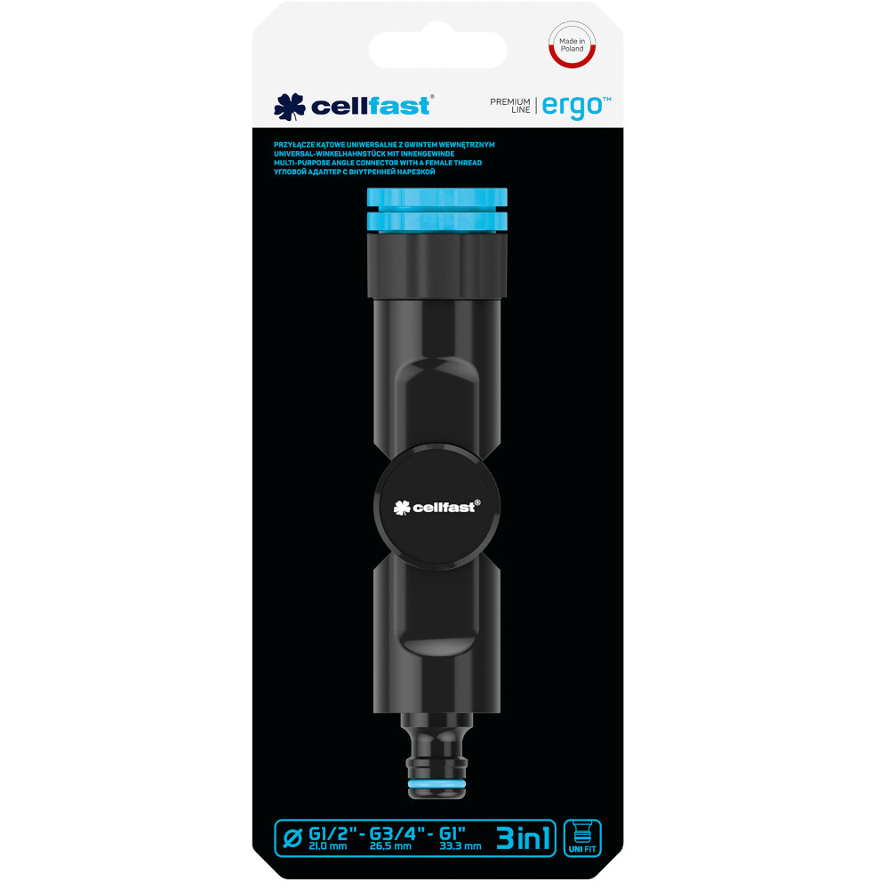 Universal Winkelhahnst&uuml;ck ERGO&trade; mit Innengewinde 1/2"- 3/4" - 1" image number 3
