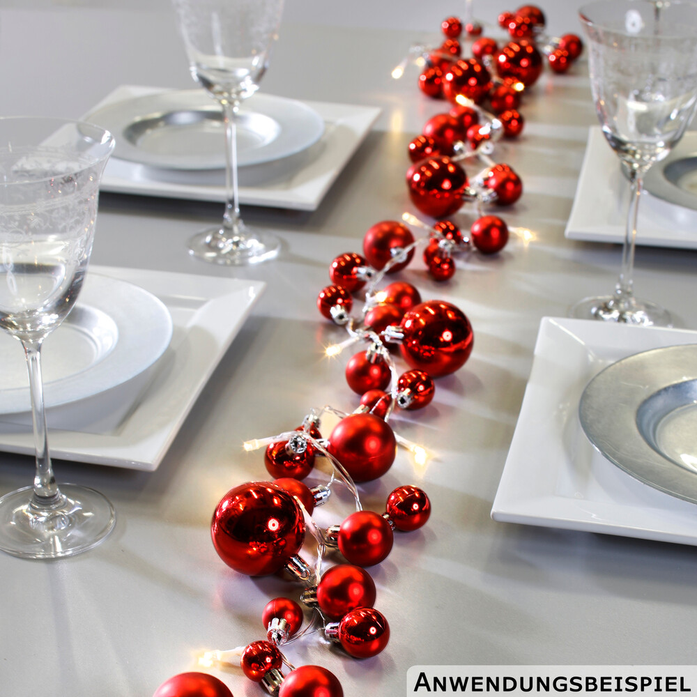 LED-Kugel-Lichterkette mit 20 LEDs - 3-fach sortiert image number 4