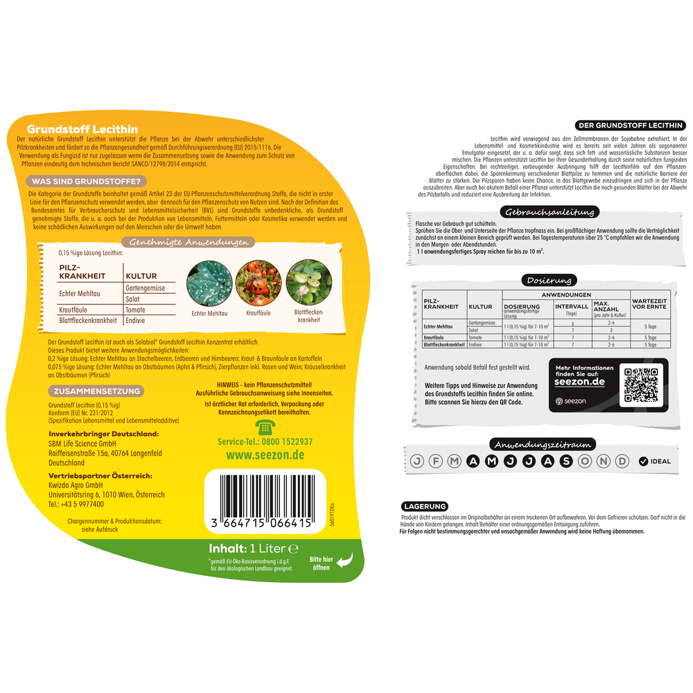 Solabiol&reg; Grundstoff Lecithin Spray 1 L image number 1