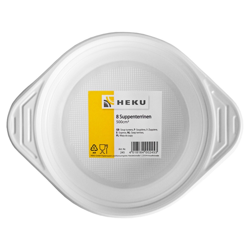 Suppenterrine 8 St&uuml;ck 500 cm&sup3; aus Kunststoff