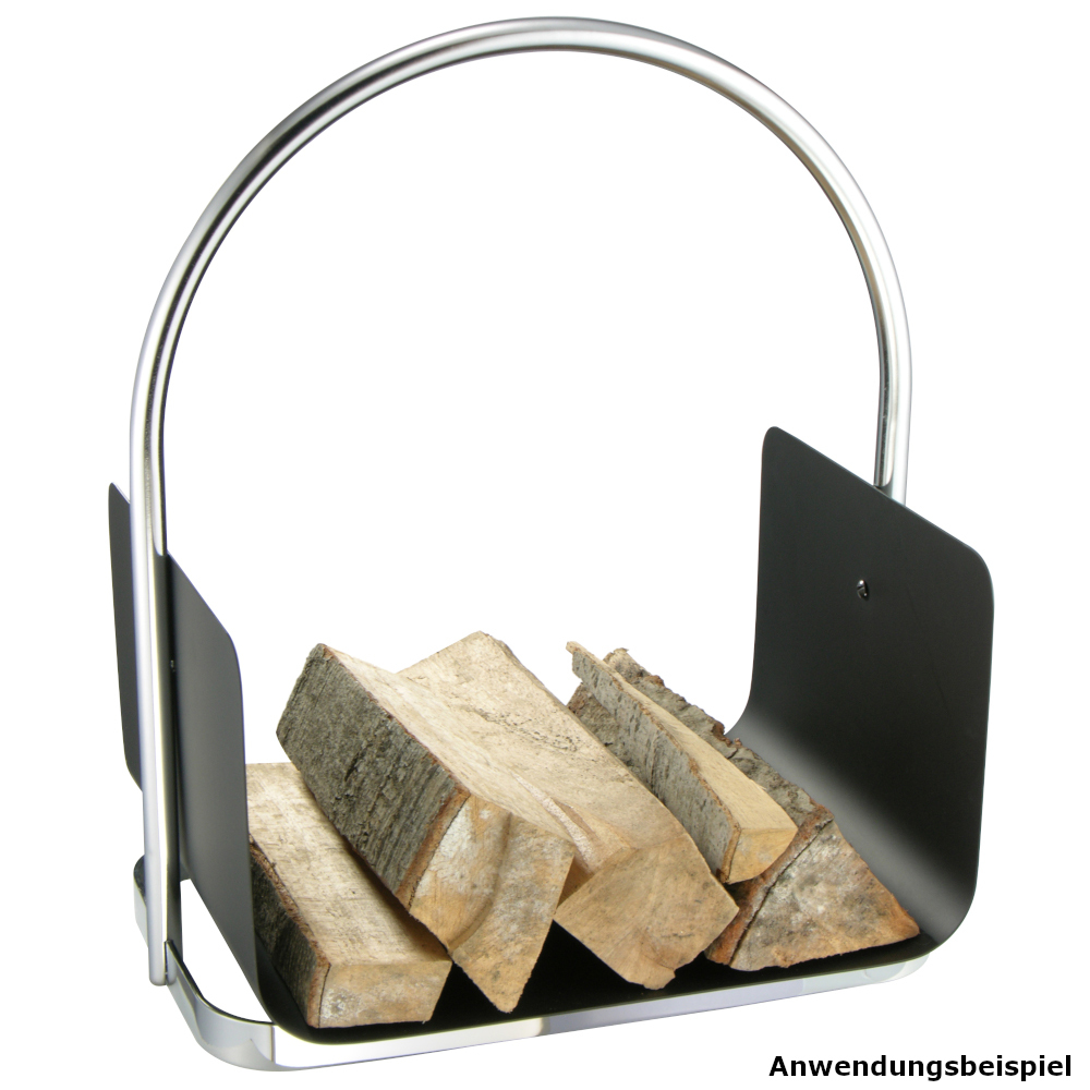 Kaminholzkorb aus Metall