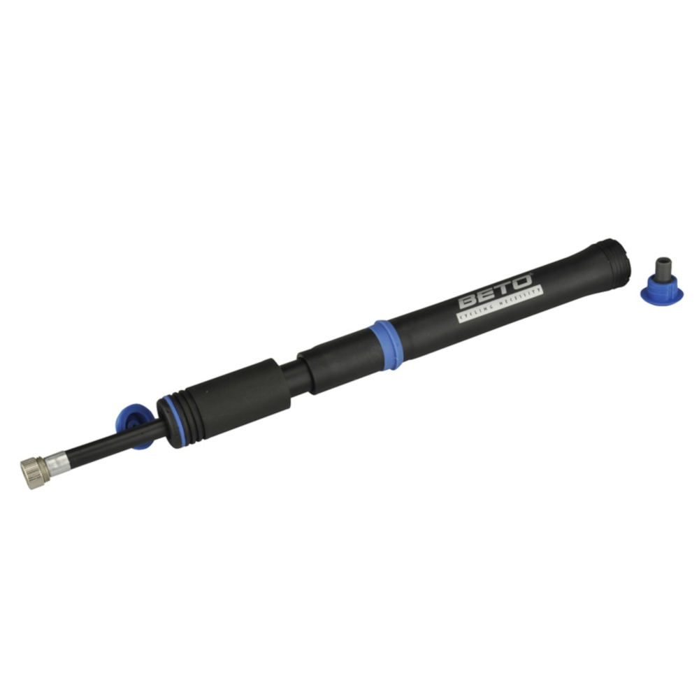 FISCHER Fahrrad Mini Luftpumpe Flex mit Anschluss Schlauch