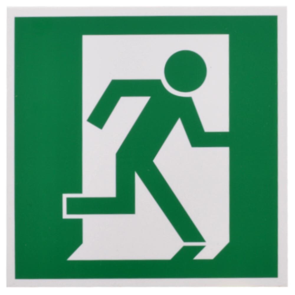 Fluchtweg Schild 150 x 150 mm