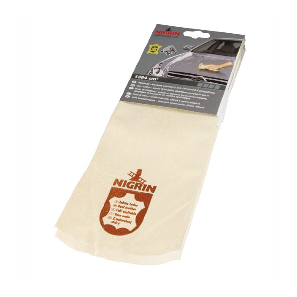 Nigrin Autoleder, 40 x 32 cm, Echtleder image number 1