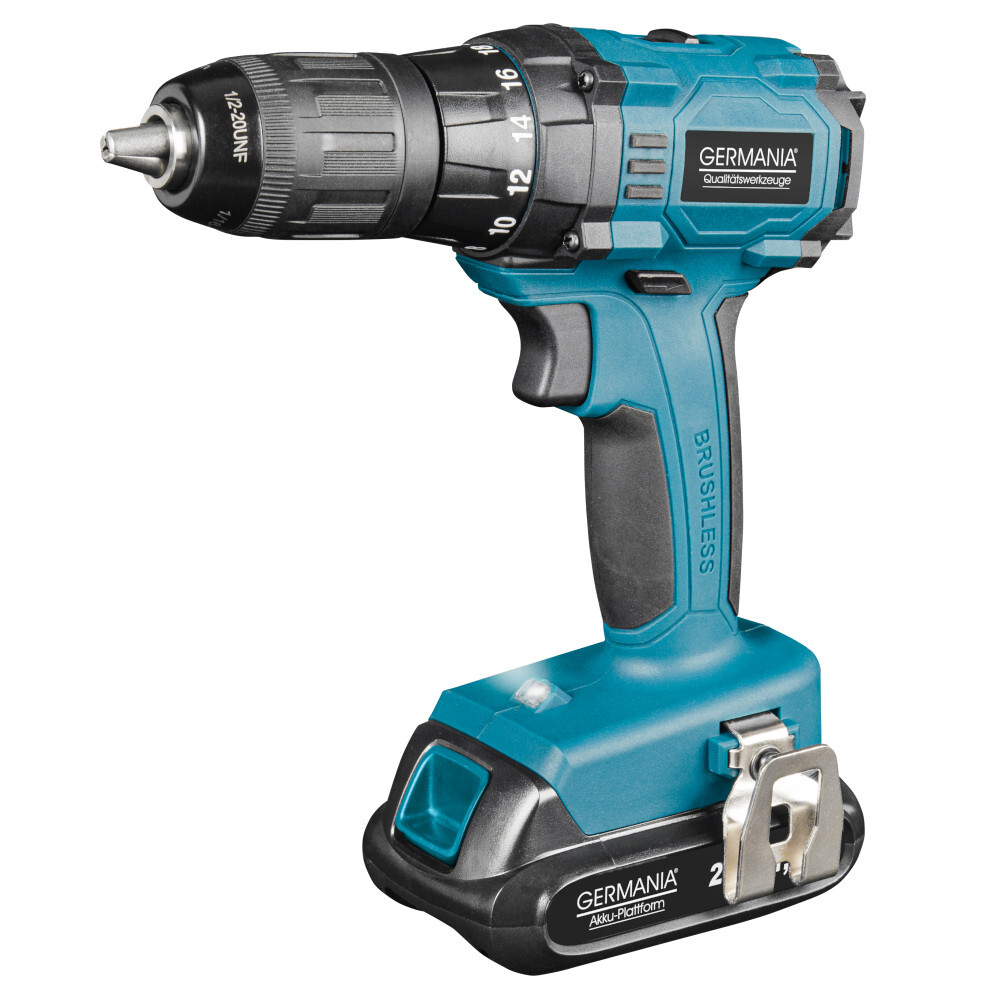 GERMANIA&reg; Akkuschrauber-Set Brushless 20 V image number 1