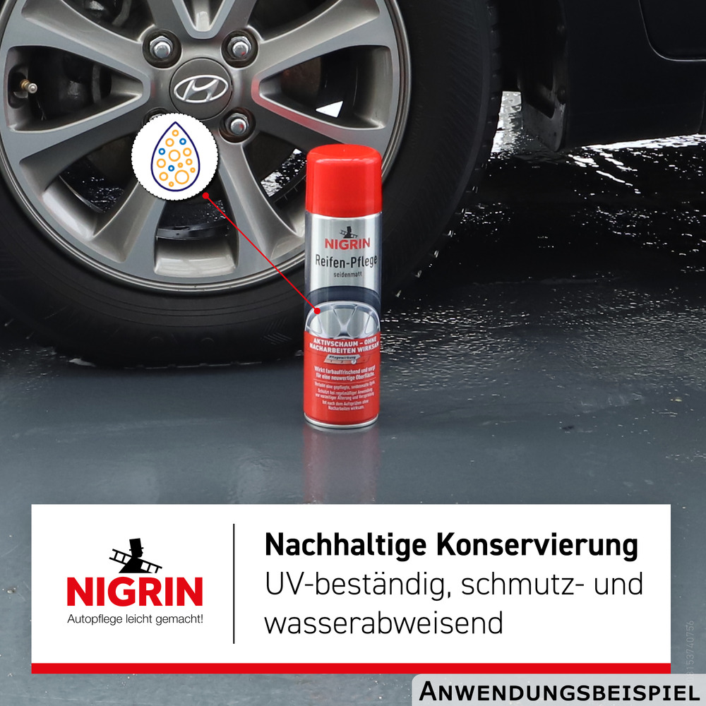Nigrin Reifen Pflege 500 ml Spray seidenmatt image number 1