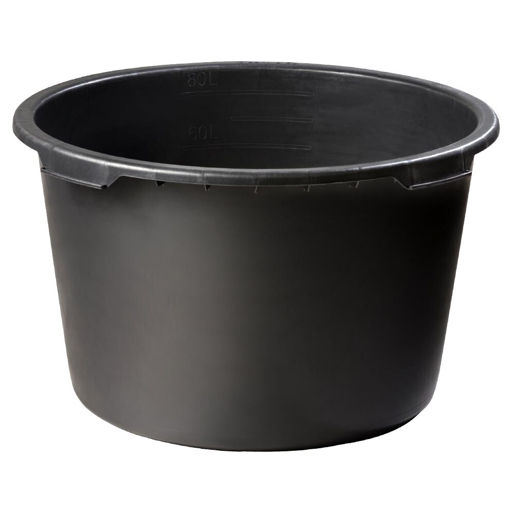 FISHBULL M&ouml;rtelk&uuml;bel rund 90 Liter aus schwarzem Polyethylen