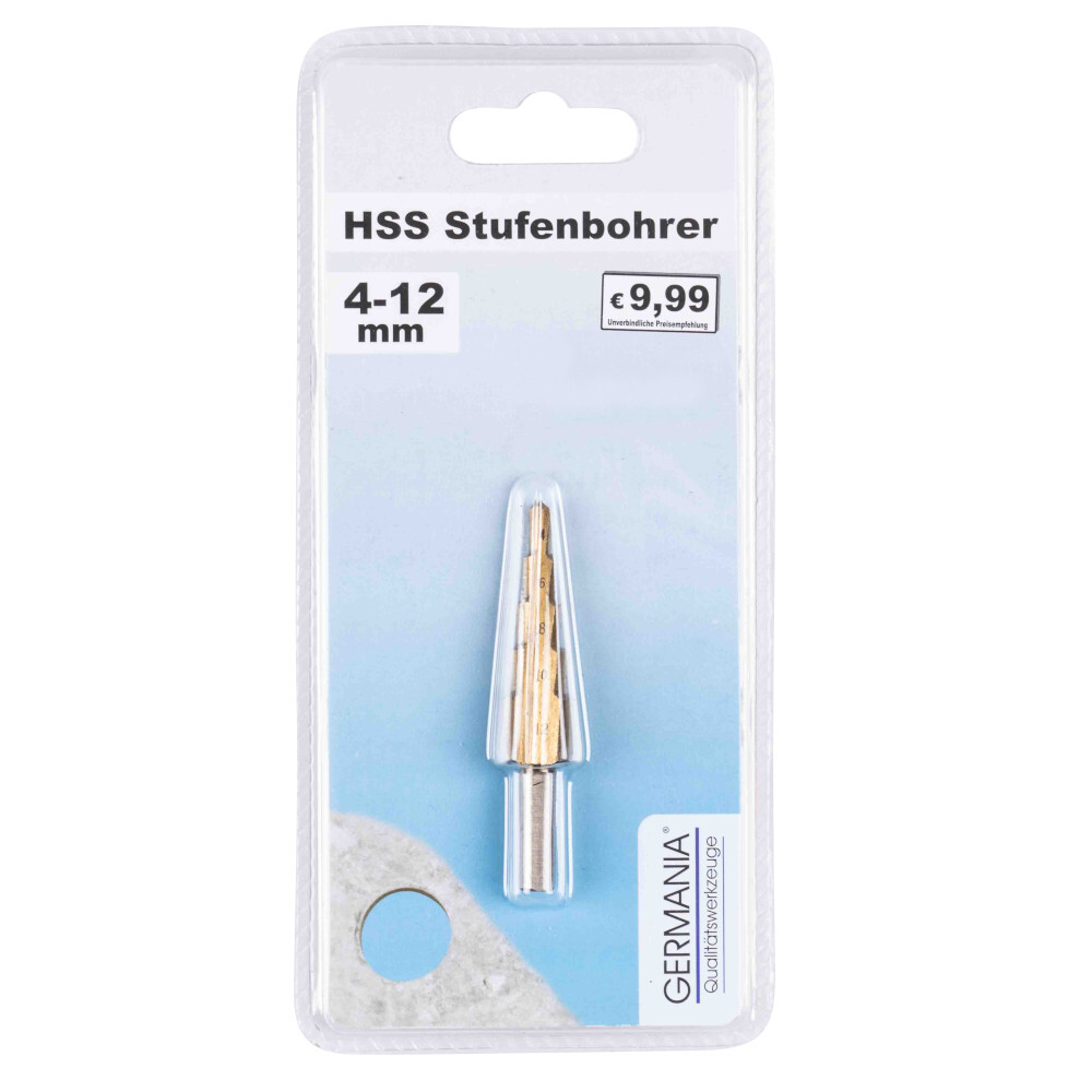 GERMANIA&reg; HSS Stufenbohrer 4-12 mm, titanbeschichtet image number 1