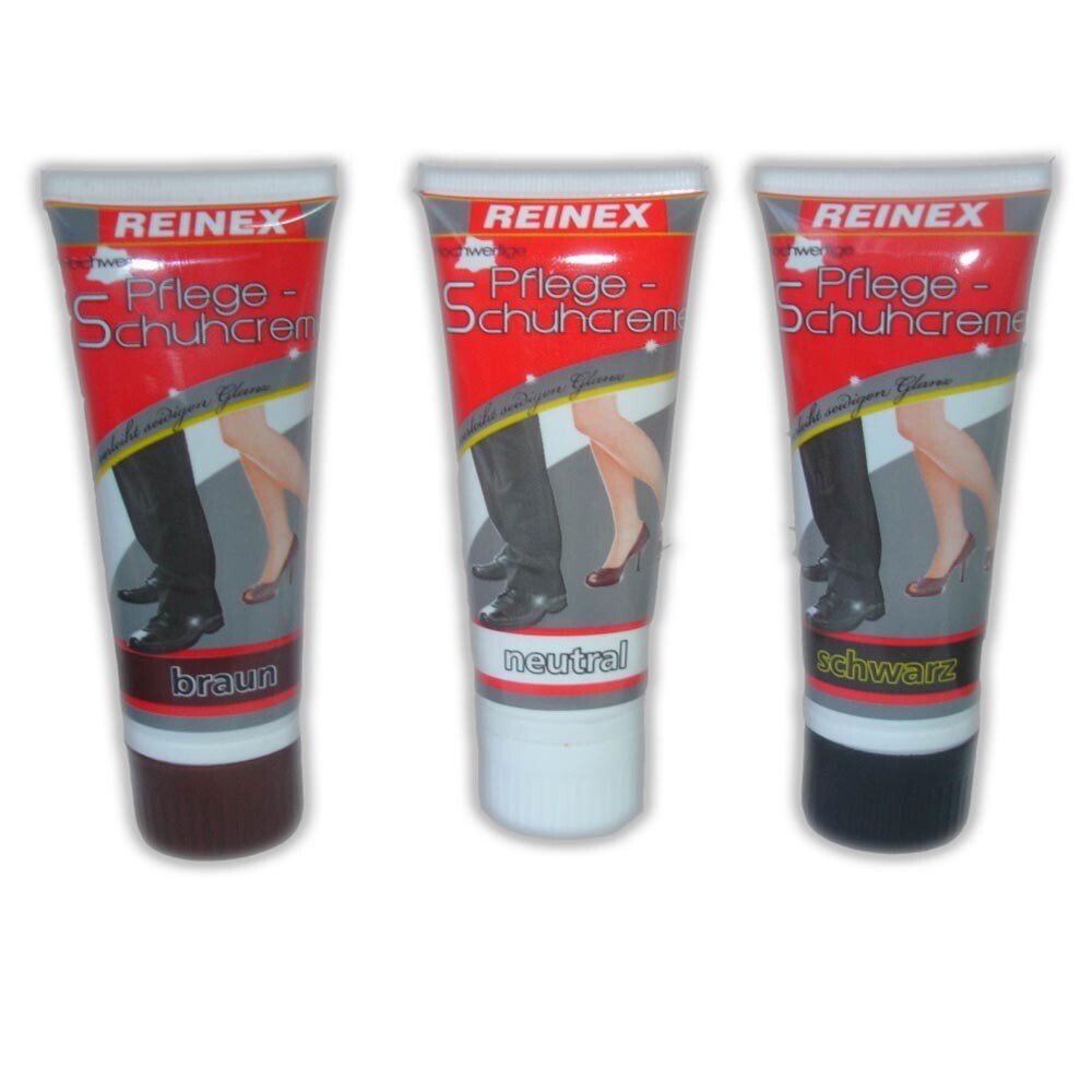 Reinex Schuhcreme 75 ml in verschiedenen Sorten mit Schwammauftr&auml;ger