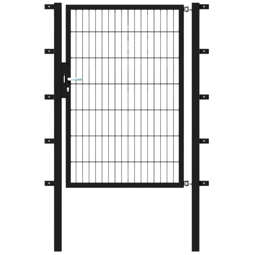 Einzeltor Flexo 1000 x 1400 mm mit Pfosten 60 x 60 mm in Anthrazit