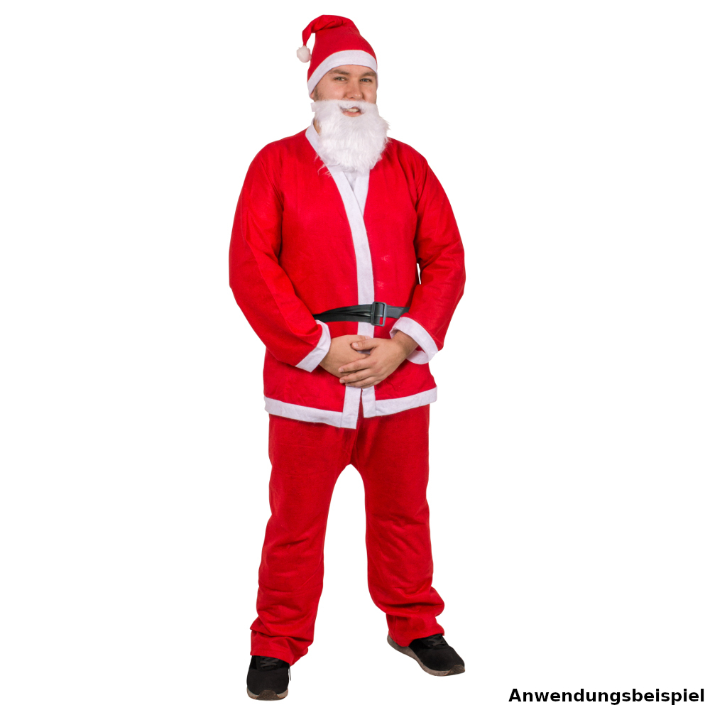 Nikolauskost&uuml;m 5 teilig rot und wei&szlig; Einheitsgr&ouml;&szlig;e image number 2