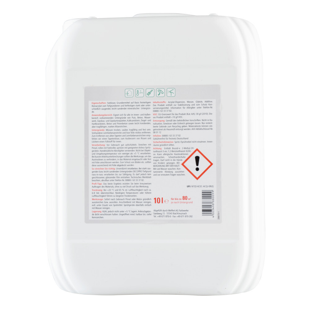 DECOPRO Tiefgrund LF Grundierung und Egalisierung image number 1