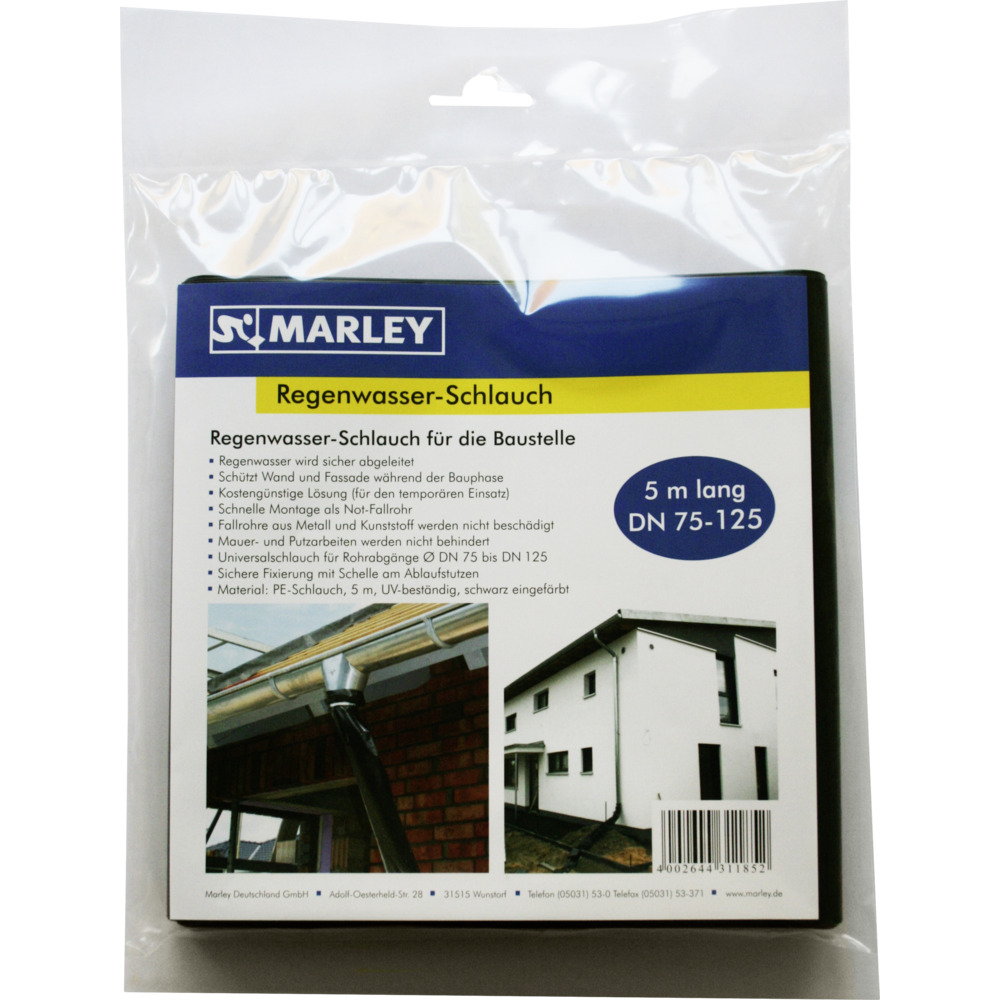 Marley Regenwasserschlauch DN 75 - 125 schwarz 5 m  image number 1