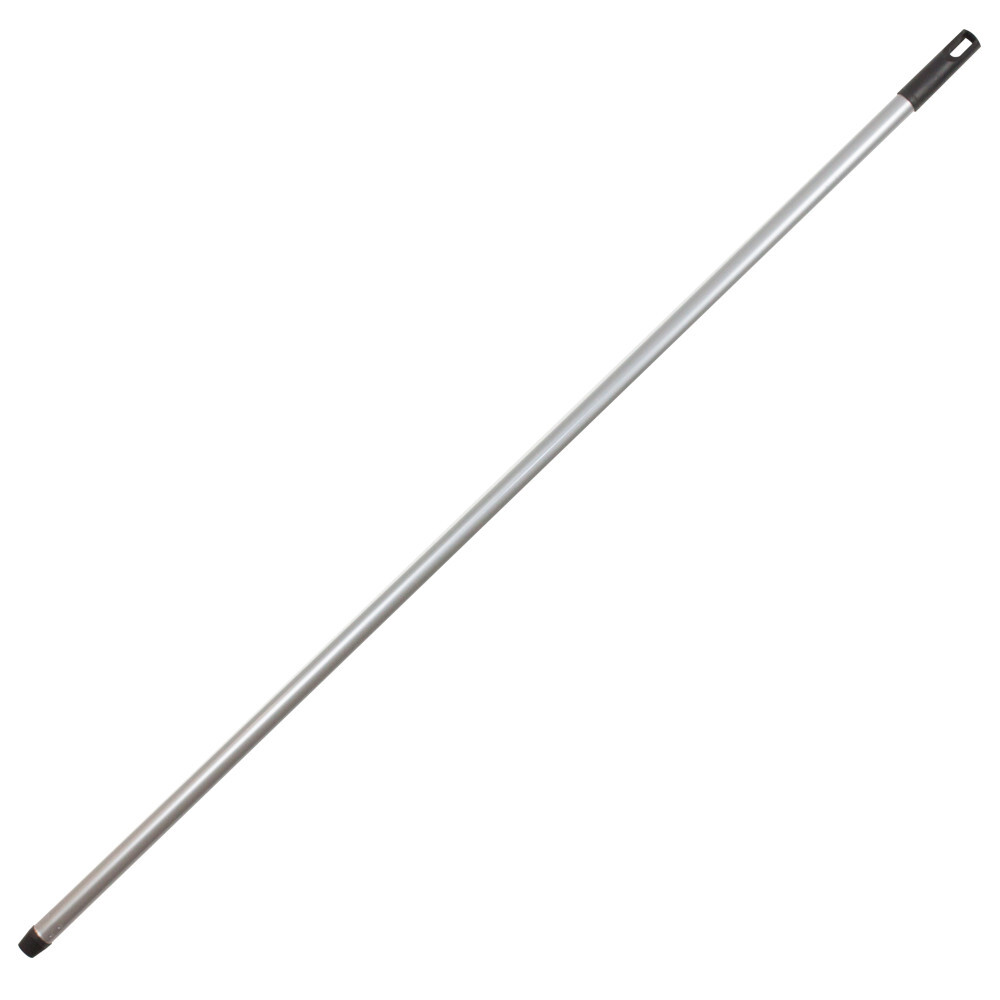 Besenstiel double shine 120 cm aus Metall mit Gewinde und &Ouml;se