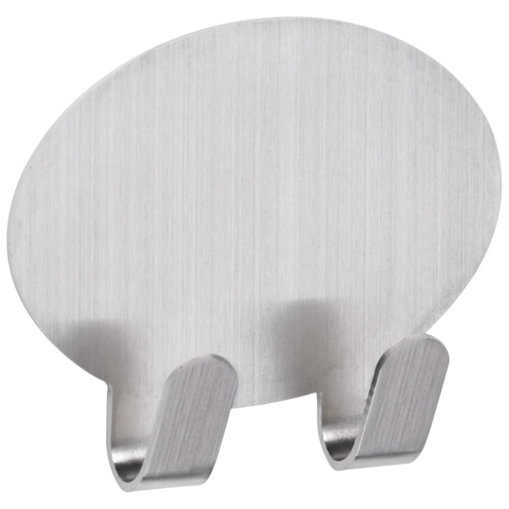 Doppel-Klebehakenset 2 St&uuml;ck oval