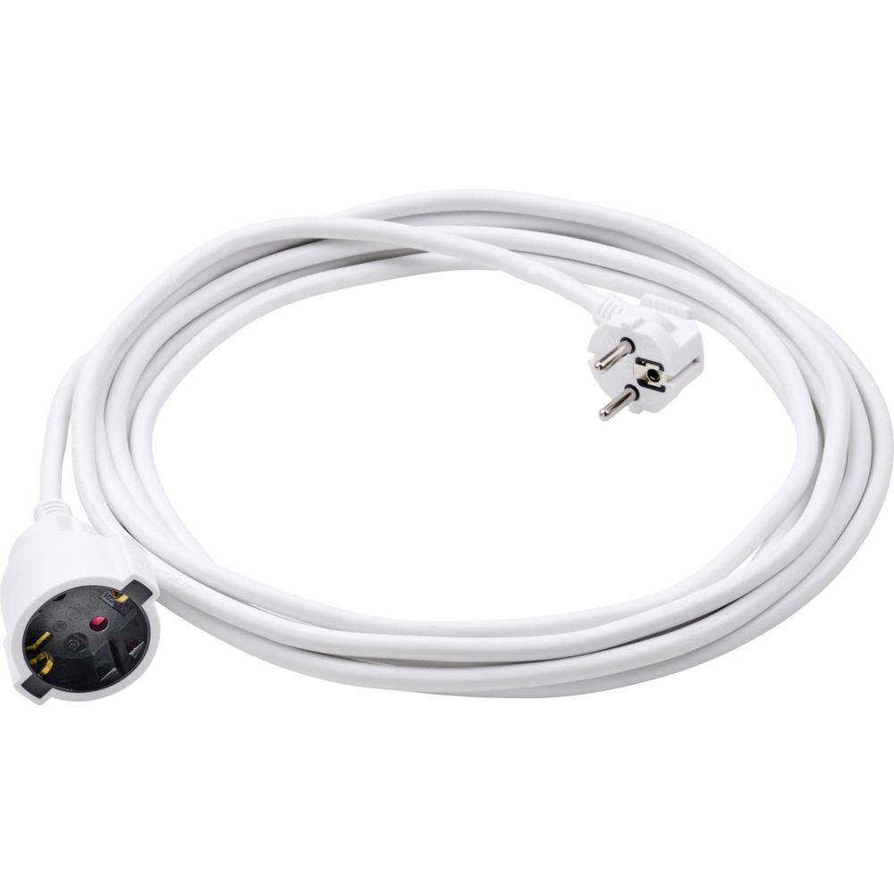 Verl&auml;ngerungskabel 5 m, wei&szlig;, f&uuml;r innen IP20