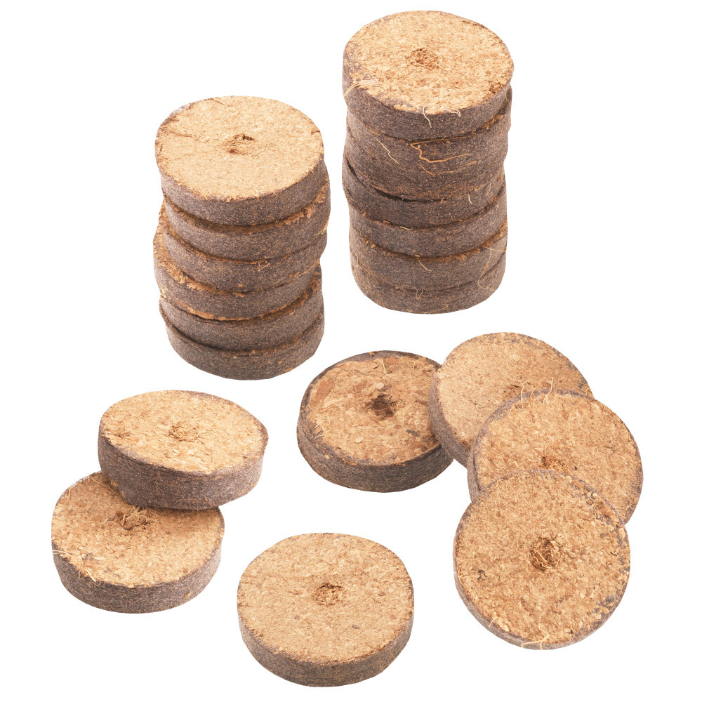 Kokos-Quelltabletten-Set 20 St&uuml;ck