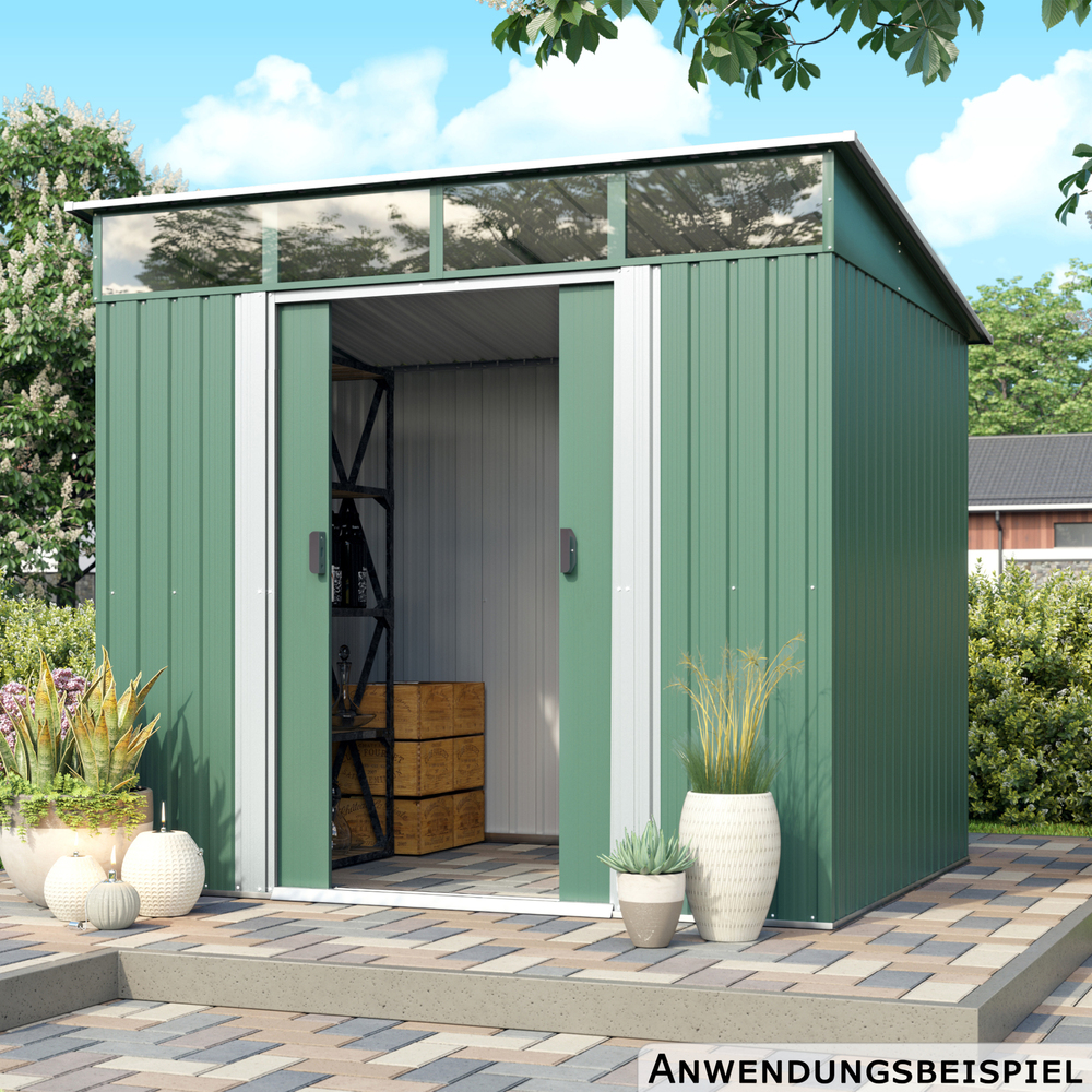 PERGART&reg; Ger&auml;tehaus "L&uuml;beck 86" 224 x 181 x 203 cm tanne / wei&szlig; image number 3