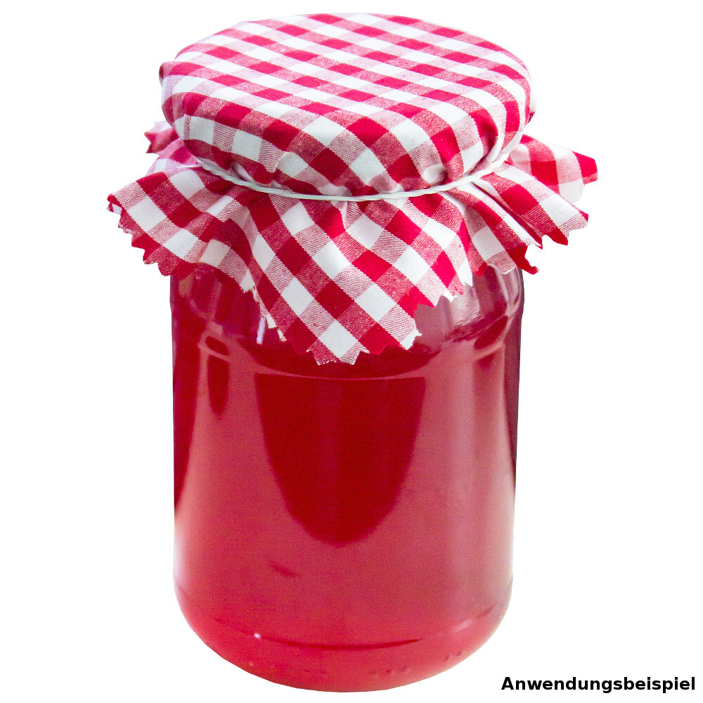 Stoffhauben Set 5 St&uuml;ck kariert mit Gummib&auml;nder