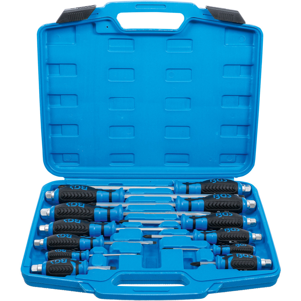 Schraubendreher-Satz 12-teilig Kreuzschlitz, Schlitz