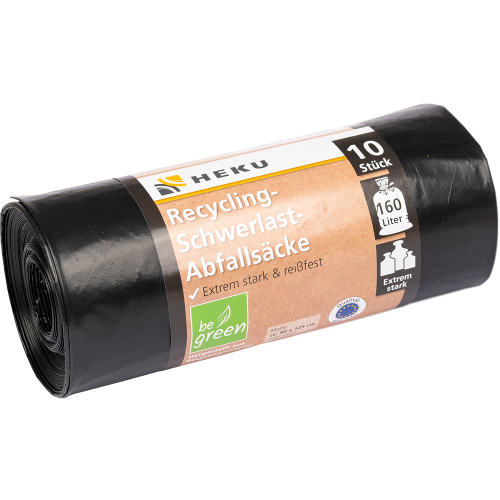 Schwerlast Abfalls&auml;cke, 160 Liter, 10 St&uuml;ck, extra stark