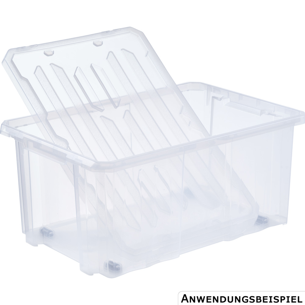 Aufbewahrungsbox mit Rollen 45 Liter, transparent image number 7