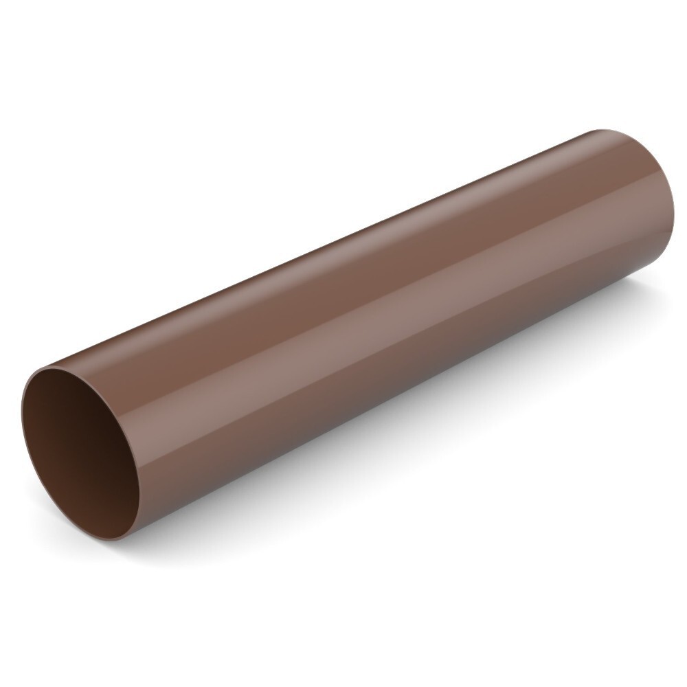 Fallrohr 200 cm PVC braun NW 90 mm