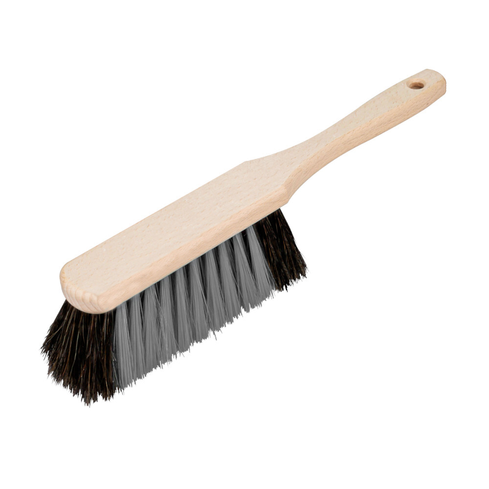 Handfeger 32 cm aus gewachstem Holz mit PET-Borsten