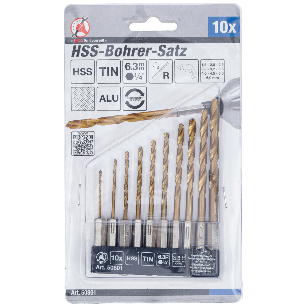HSS-Bohrer-Satz 10-teilig image number 1