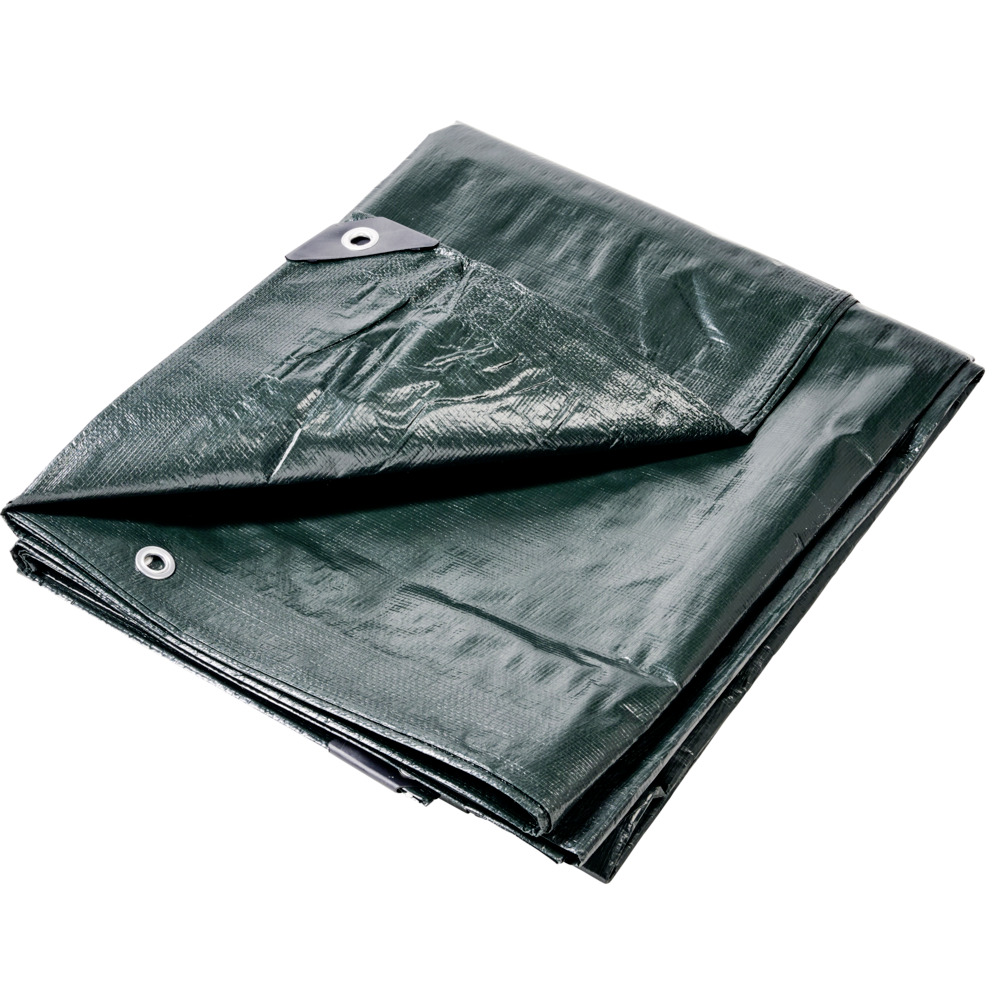 FISHBULL Abdeckplane Profi 2 x 3 m 150 g/m&sup2; gr&uuml;n/schwarz image number 1