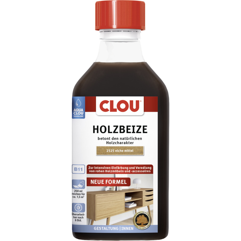 Aqua Clou Holzbeize Eiche mittel 250 ml