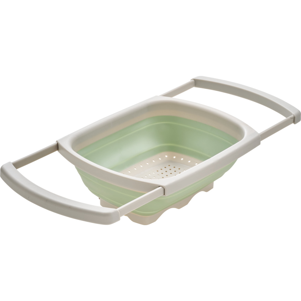 Sieb faltbar medium ausziehbar 38/60 x 26,5 x 4,5 cm grau