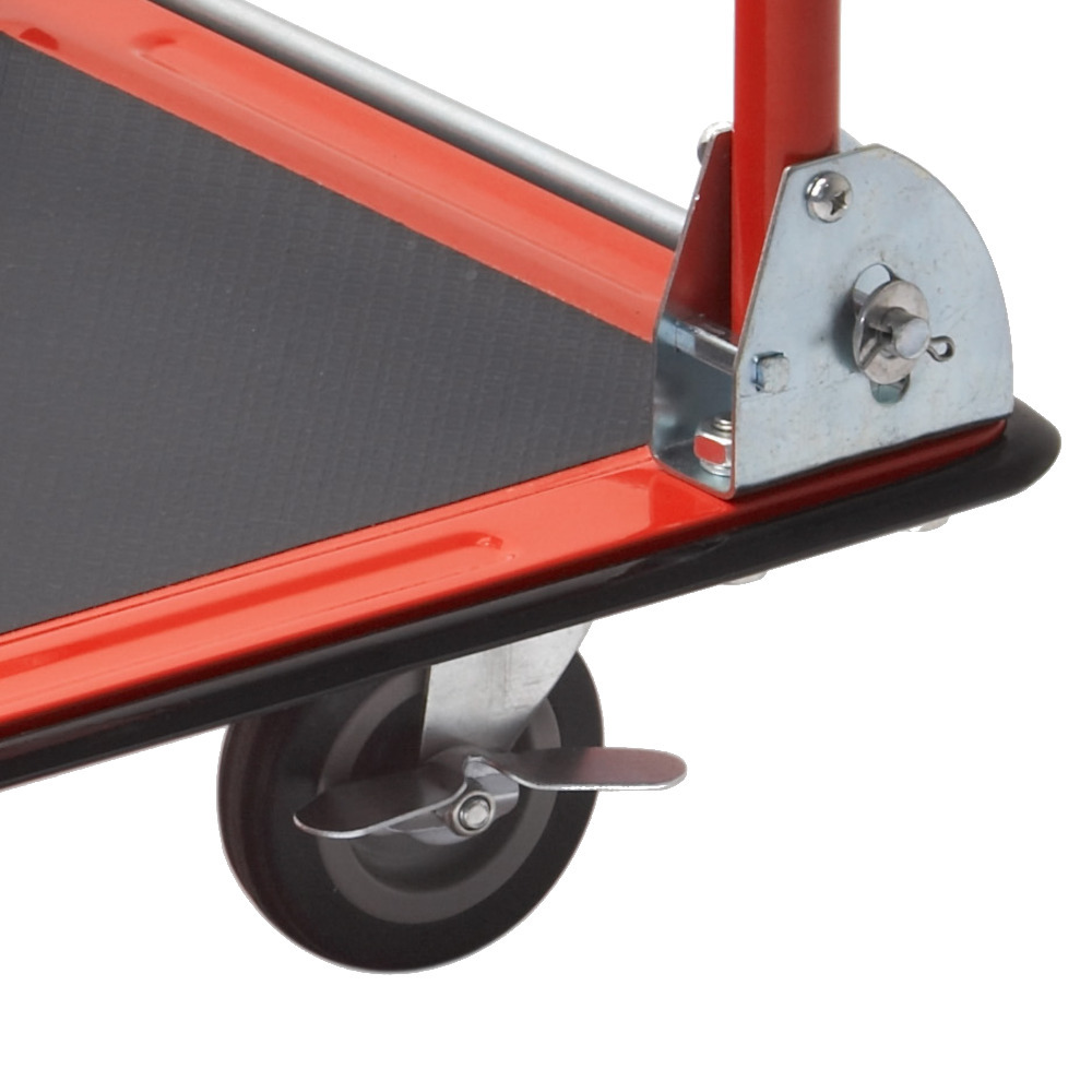 Plattformwagen klappbar 150 kg aus Stahl - rot image number 1
