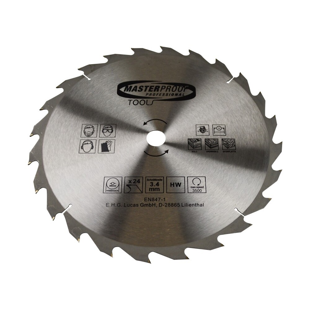 Kreiss&auml;geblatt 400x2,2mm 24Z&auml;hne Holz Spanplatte Sperrholz Hand Tisch Kreiss&auml;ge