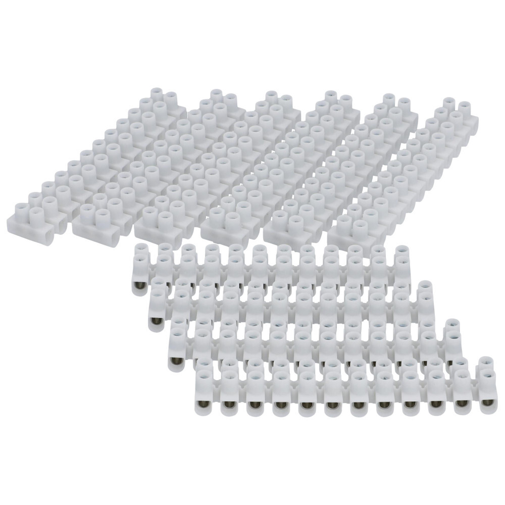L&uuml;sterklemme 1,0 &ndash; 4,0 mm&sup2; 10 x 12 polig aus Polyethylen in wei&szlig; image number 1