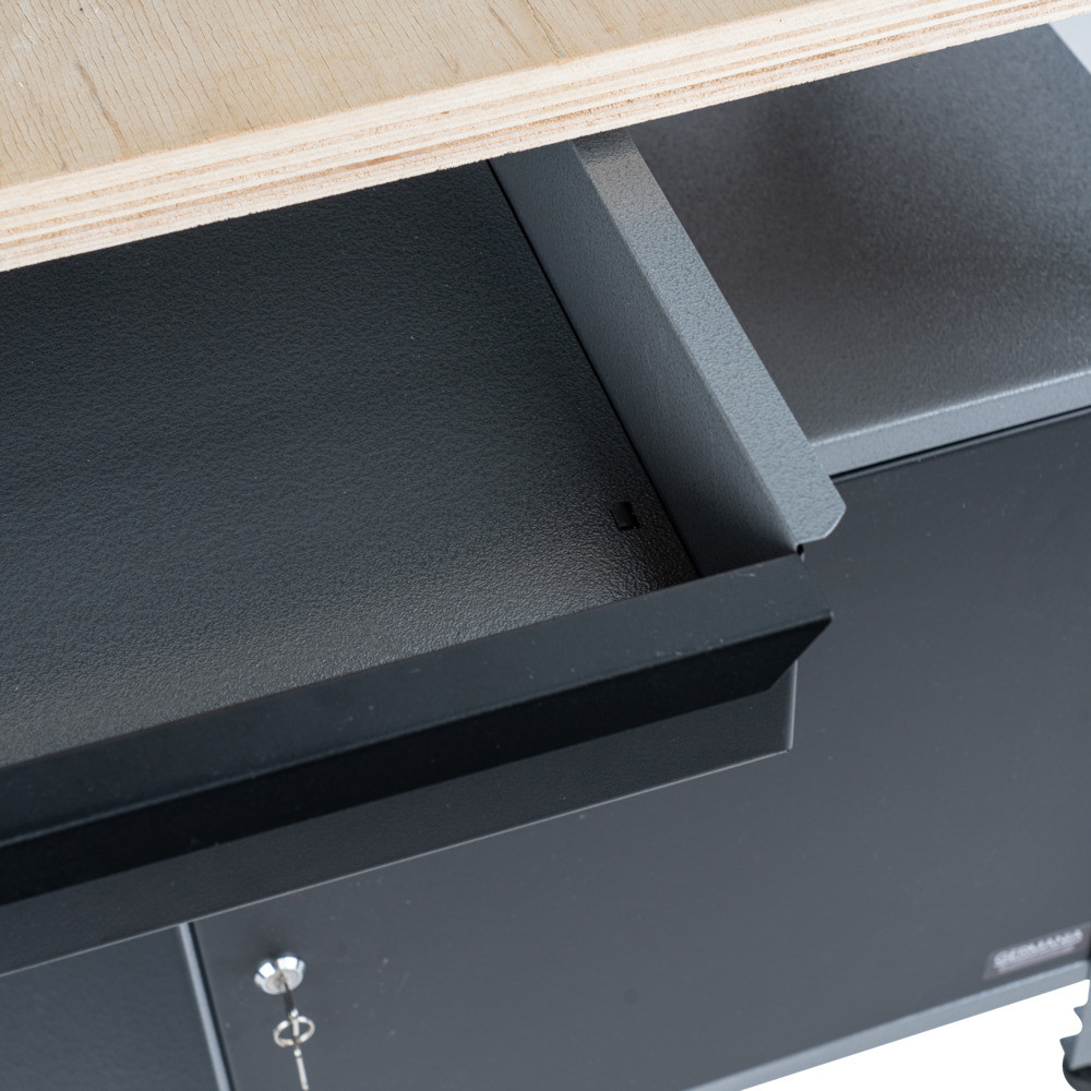 GERMANIA&reg; Werkbank eint&uuml;rig mit Schublade und Holzplatte image number 5