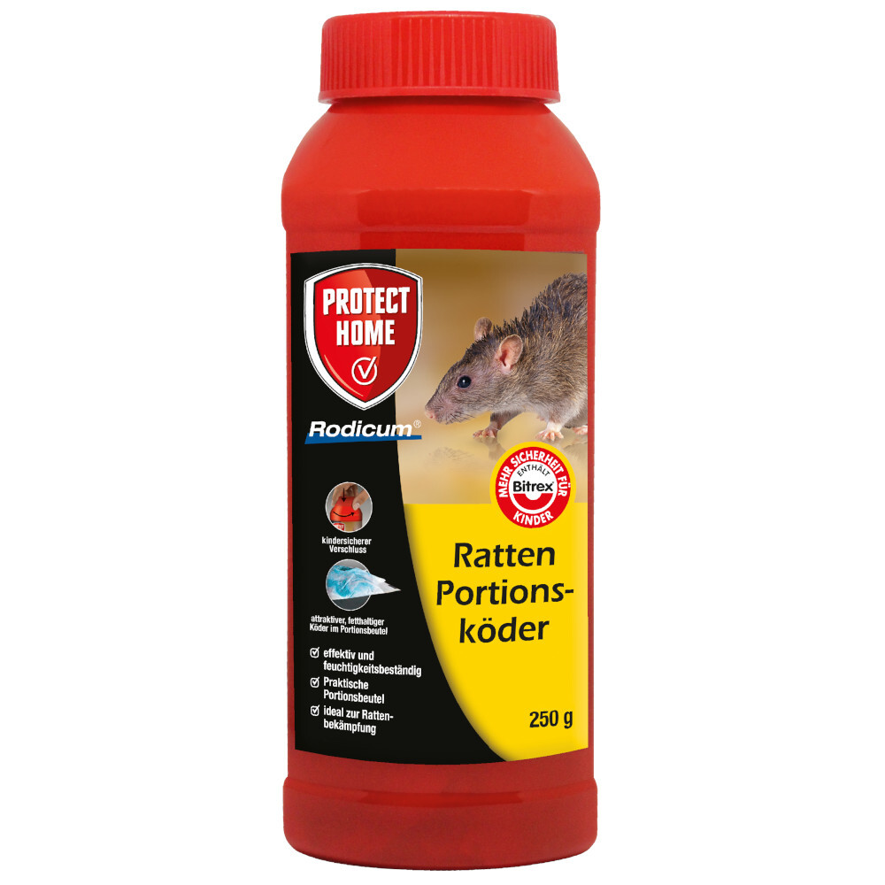 Ratten Portionsk&ouml;der Protect Home Rodicum 250 g effektiv und zuverl&auml;ssig