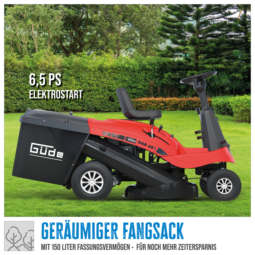 G&uuml;de&reg; Rasentraktor GAR 601 5-Gang Schaltung 6,5 PS image number 13