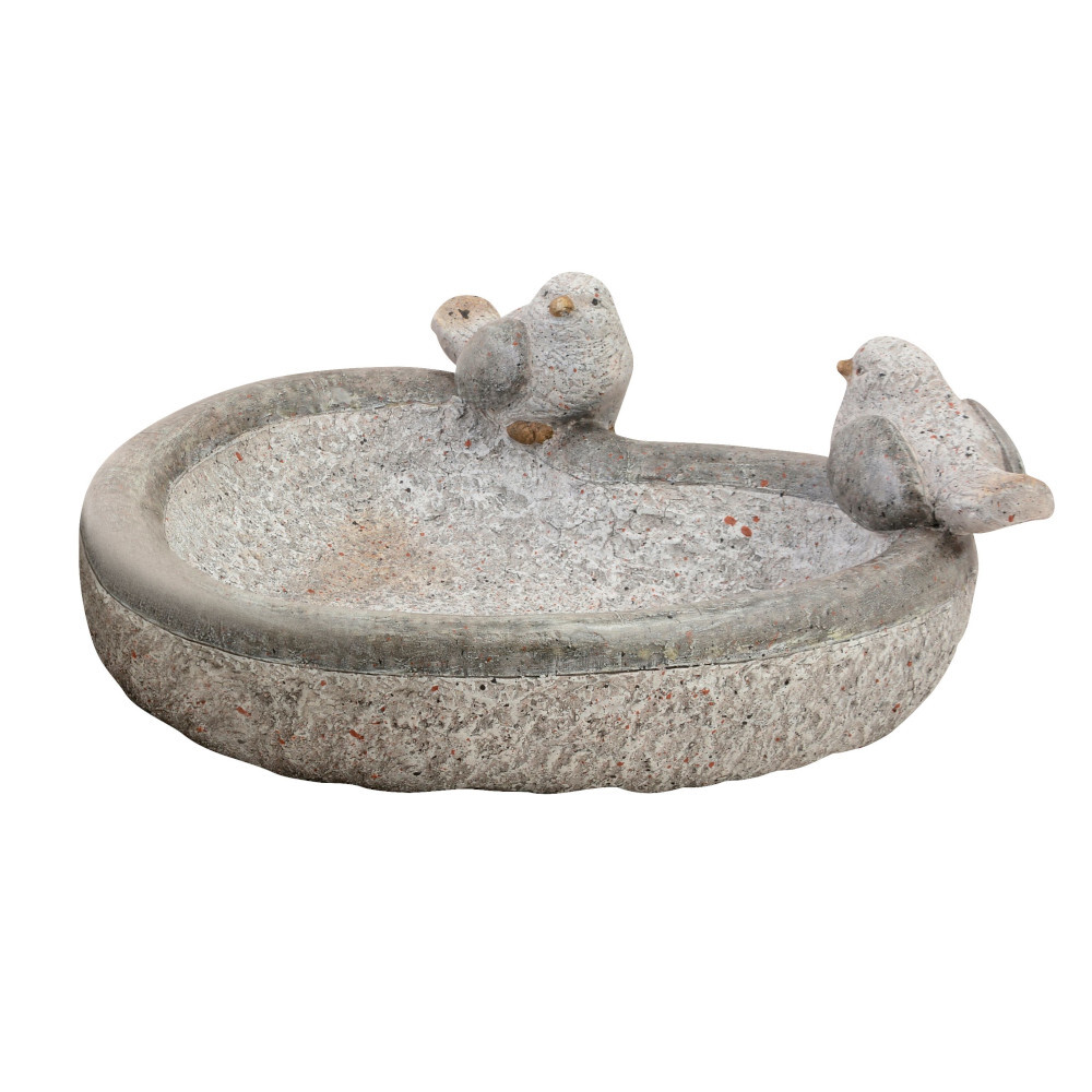 Deko-Vogeltr&auml;nke gro&szlig; glasiert 36,5x38x15 cm